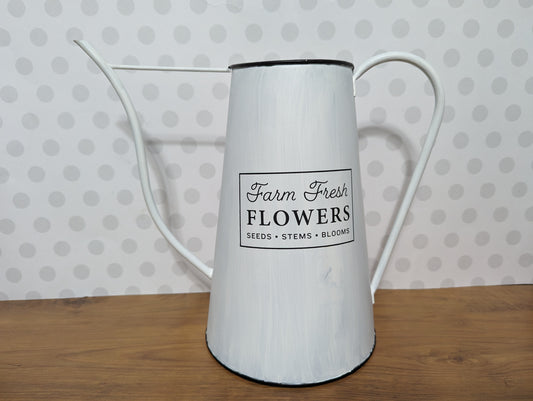 Decor - Farm Fresh Flowers Watering Can