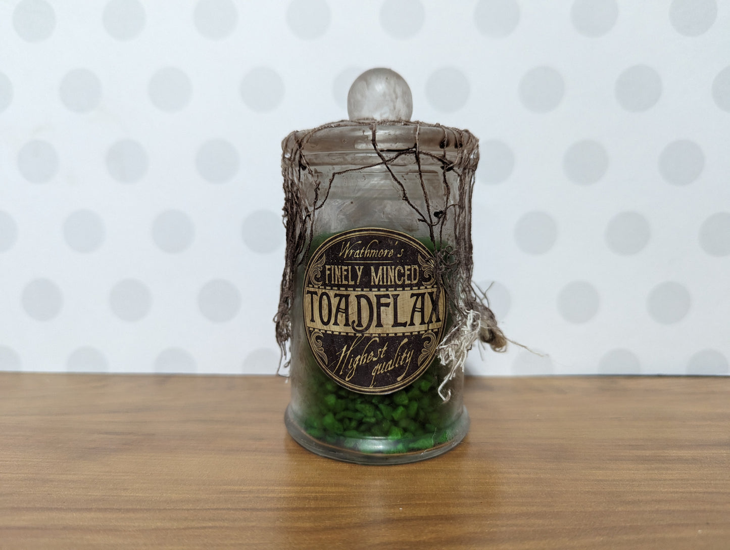 Apothecary Jars - Solid contents