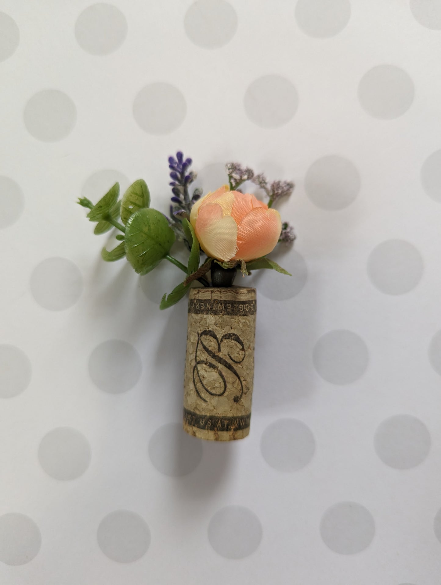 Cork Flower Magnets