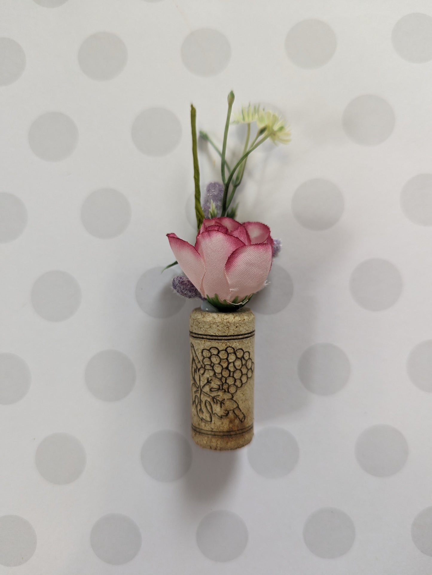 Cork Flower Magnets