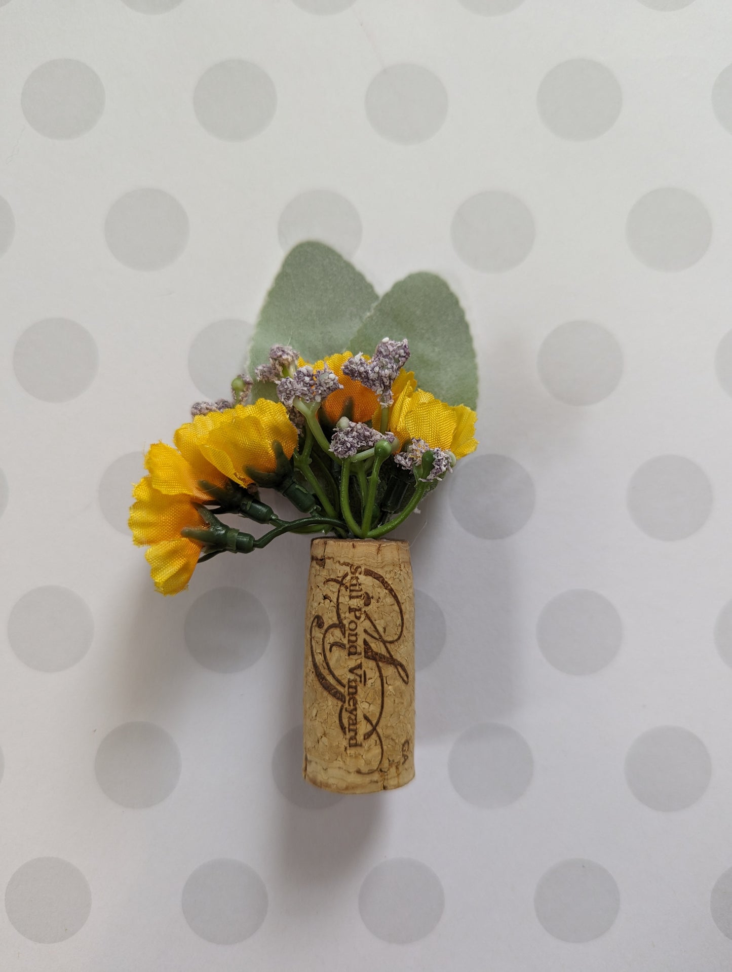 Cork Flower Magnets