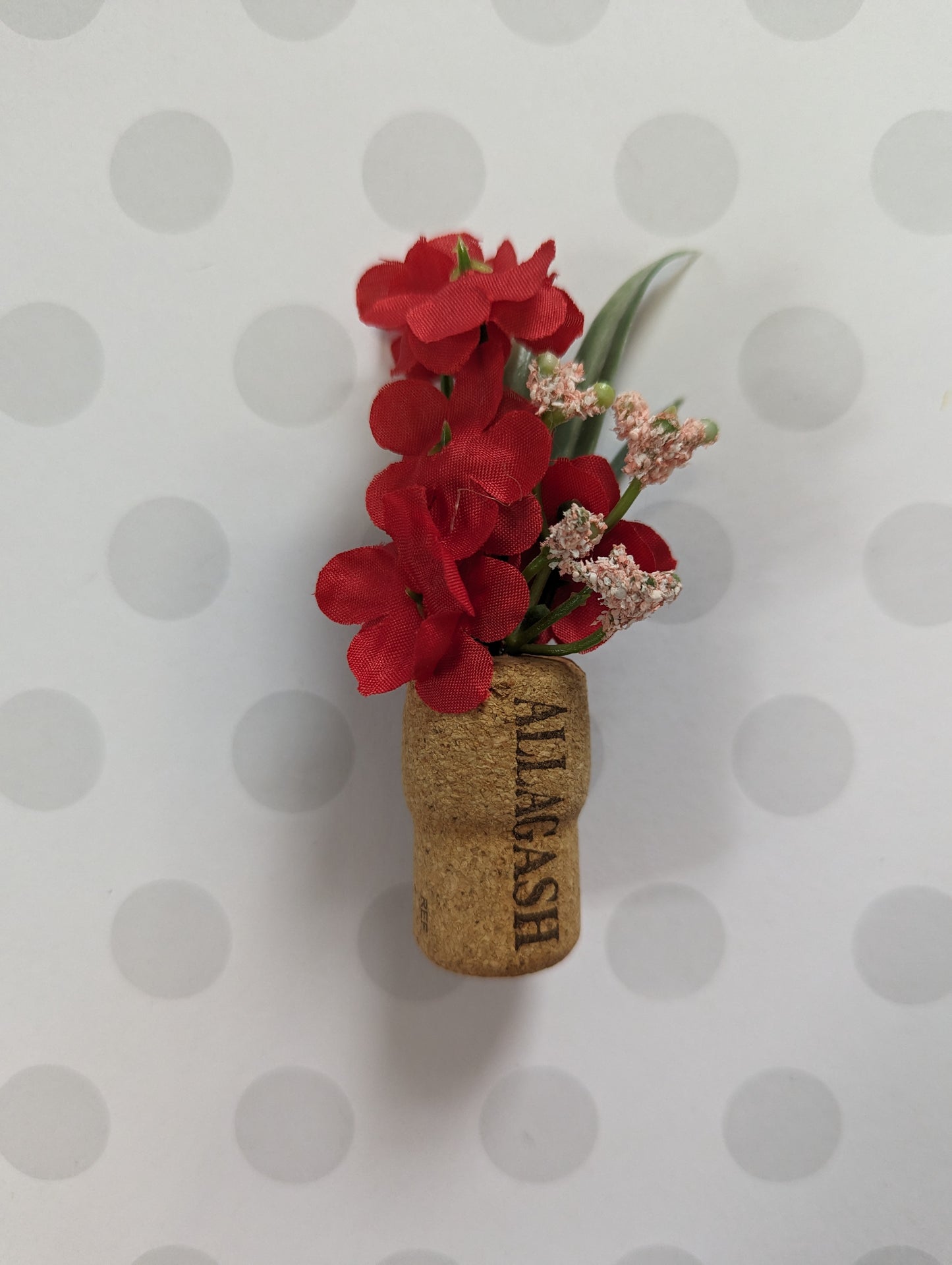 Cork Flower Magnets