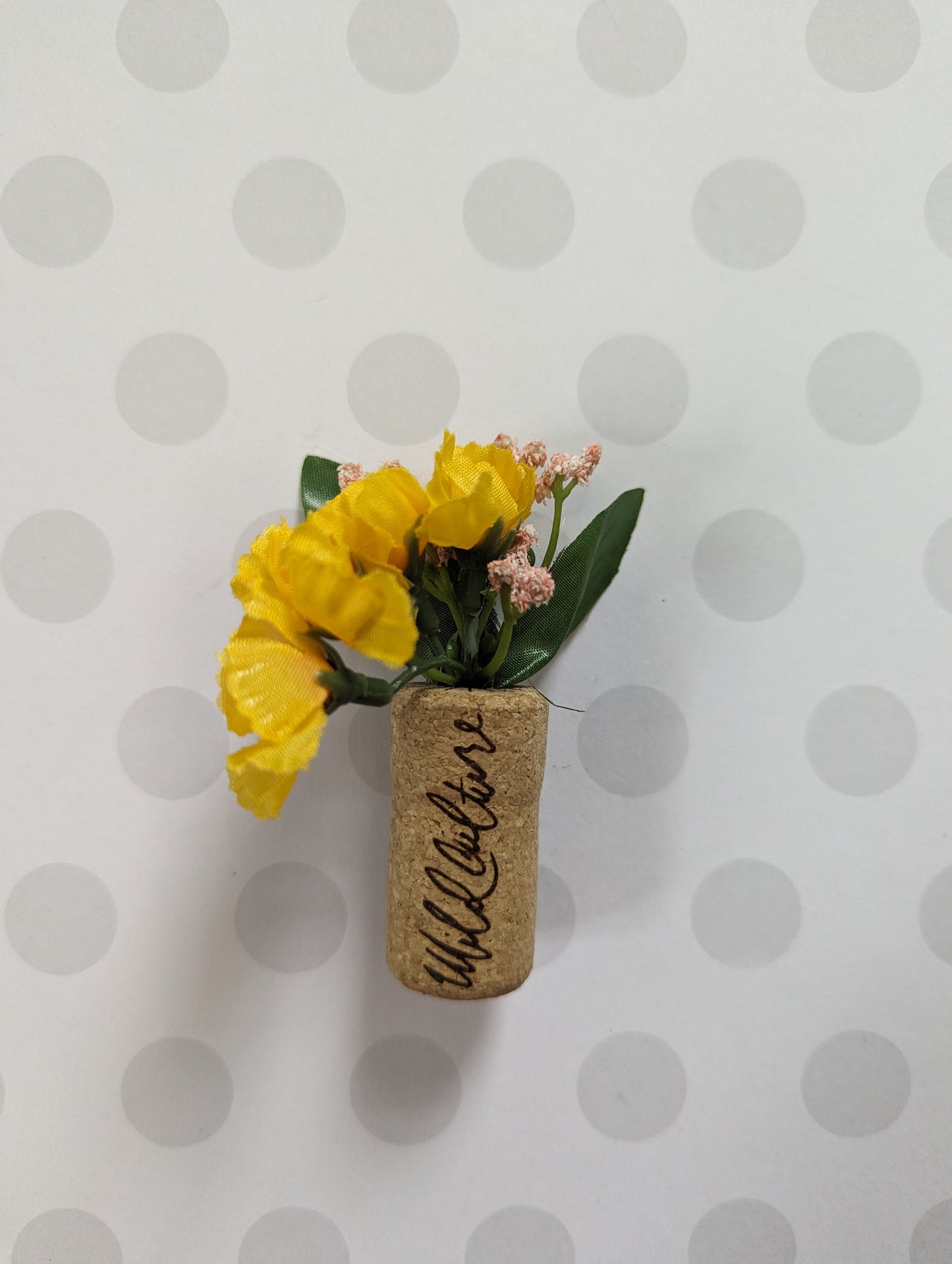 Cork Flower Magnets