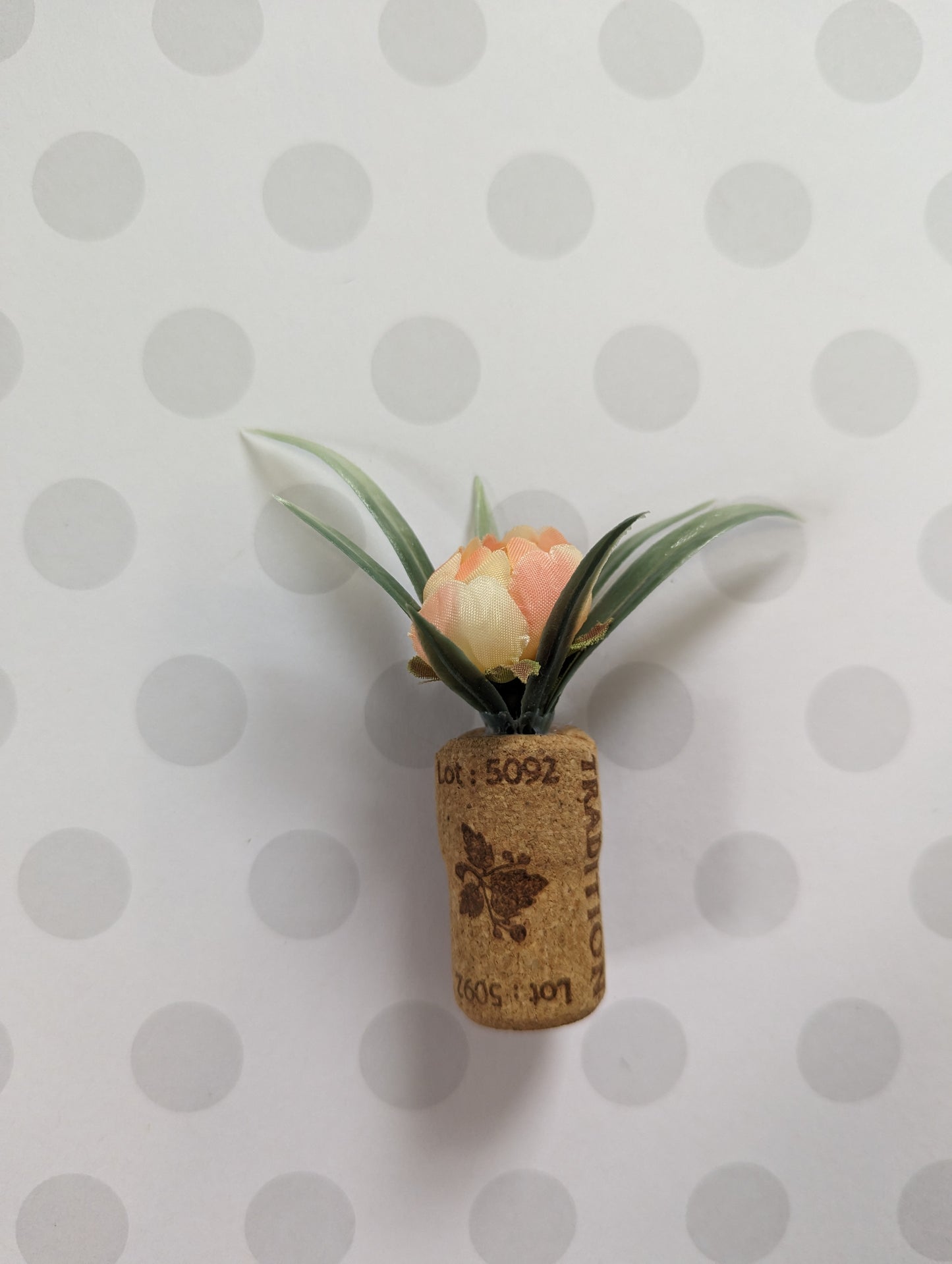 Cork Flower Magnets