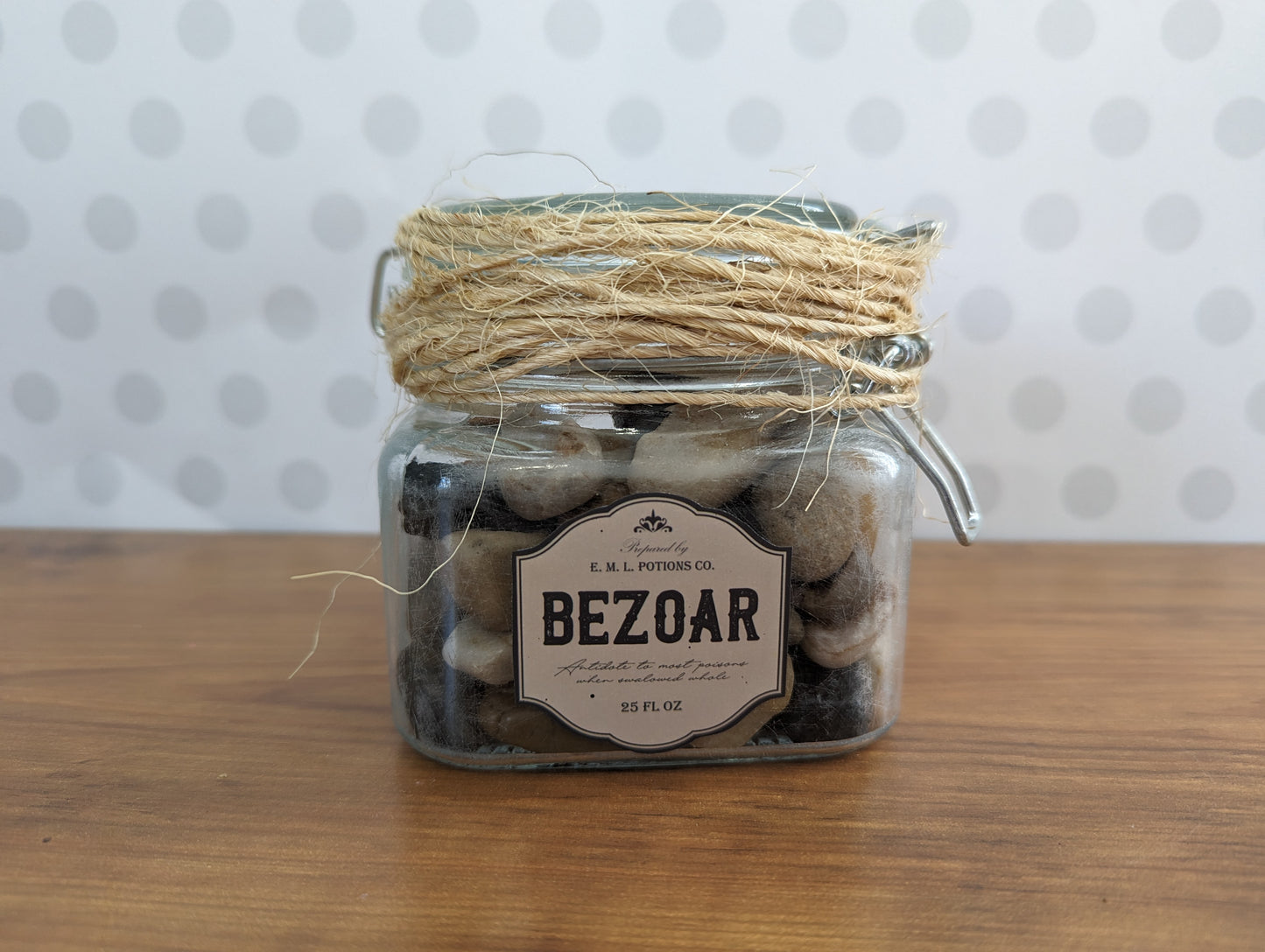 Apothecary Jars - Solid contents
