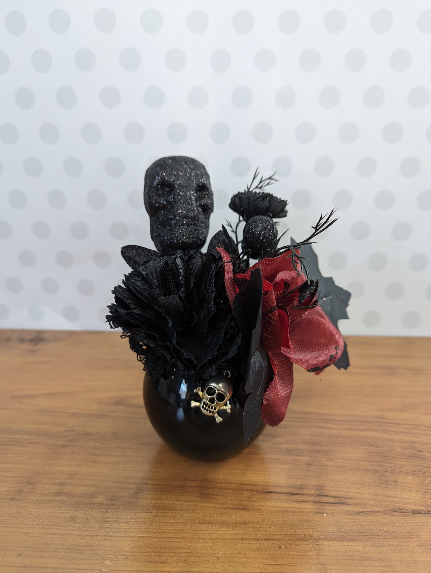 Halloween Flower Arrangements - Black cauldrons