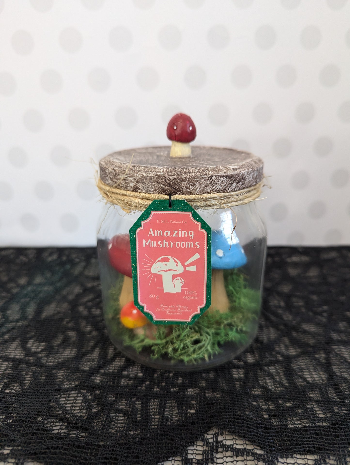 Apothecary Jars - Solid contents